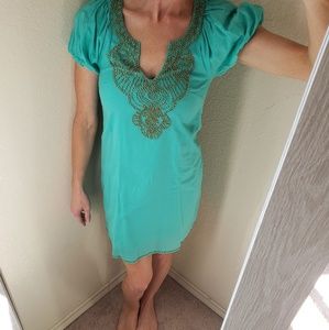 Pink Pinapple Shop Beaded Dress